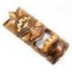 Masque Tiki 30cm en bois style traditionnel. Déco murale ethnique.