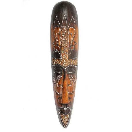 Masque Africain 50cm motif tribal. Déco murale africaine.