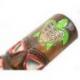 Masque Tiki 50cm en bois motif Tortue colorée. Déco Hawaï !