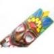 Masque Tiki 50cm en bois motif coloré. Décoration Hawaï Maori !
