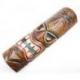 Masque Tiki 50cm en bois motif Cocotier. Décoration Tahiti Hawaï.