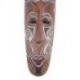 Masque Africain en bois 50cm motif Éléphants.