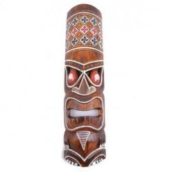 Masque Tiki Hawaï 50cm en bois.