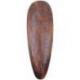Petit masque africain en bois - Décoration batik au motif tortue 30cm