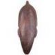 Masque batik africain en bois 30cm - Fabrication artisanale