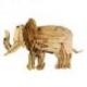 Éléphant en bois flotté 60cm. Décoration murale.