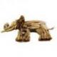 Éléphant en bois flotté 60cm. Décoration murale.