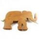 Éléphant en bois flotté 60cm. Décoration murale.