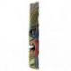Lot de 5 masques tikis multicolores en bois sculpté et peint à la main 50cm
