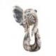 Tête d'éléphant murale en bois 40cm - Style trophée de chasse