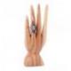 Main de Bouddha en bois sculpté, présentoir à bagues | Finition bois brut