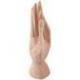 Main de Bouddha en bois sculpté, présentoir à bagues | Finition bois brut