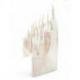 Grand porte-bagues /  Présentoir à bagues (24 cônes) en bois massif finition blanc cérusé
