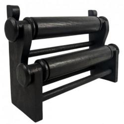 Porte-bracelets et montres /  Présentoir à bijoux 2 joncs en bois massif teinte noir ébène