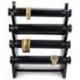 Porte bracelets et montres 4 joncs en bois massif teinte noire