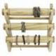 Porte-bracelets et montres /  Présentoir à bijoux 3 joncs en bois exotique brut