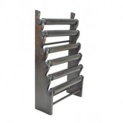 Maxi Présentoir Professionnel pour Bracelets et Montres 6 joncs en bois | Finition "Chocolat"