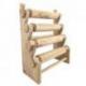 Porte bracelets et montres 4 joncs en bois massif brut Porte bracelets et montres 4 joncs en bois massif brut