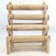 Porte bracelets et montres 4 joncs en bois massif brut Porte bracelets et montres 4 joncs en bois massif brut