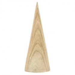 Présentoir à bracelets - cône en bois massif brut 20cm Présentoir à bracelets - cône en bois massif brut 20cm
