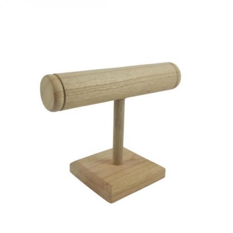 Présentoir / Rangement en bois pour bracelets et montres | Finition Bois brut naturel