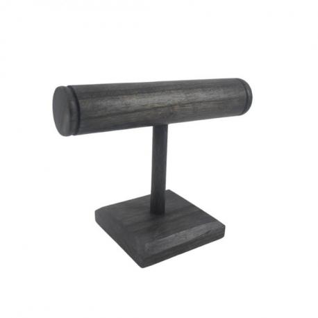 Présentoir / Rangement en bois pour bracelets et montres | Finition Noir Vintage