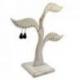 Arbre à Boucles d'Oreilles en bois 28cm | Finition "Blanc Cérusé"