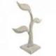 Arbre à Boucles d'Oreilles en bois 28cm | Finition "Blanc Cérusé"