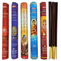 Assortiment d'encens - Bouquet "Méditation". Lot de 100 bâtons (5 parfums) marque HEM