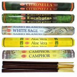 Assortiment d'encens - Bouquet "Plantes Médicinales" (5 parfums). Lot de 100 bâtons marque HEM