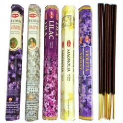 Assortiment d'encens - Bouquet "Floral" (5 parfums). Lot de 100 bâtons marque HEM