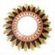 Grand miroir rond forme Soleil 60cm. Déco maison du monde.