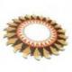 Grand miroir rond forme Soleil 60cm. Déco maison du monde.