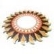 Grand miroir rond forme Soleil 60cm. Déco maison du monde.