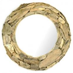 Miroir Rond en Bois Flotté ø60cm | Une Décoration Unique et Naturelle Miroir Rond en Bois Flotté ø60cm | Une Décoration Unique et Naturelle