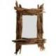 Miroir rectangulaire en bois flotté 65x50cm. Décoration murale Miroir rectangulaire en bois flotté 65x50cm. Décoration murale