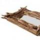 Miroir rectangulaire en bois flotté 65x50cm. Décoration murale Miroir rectangulaire en bois flotté 65x50cm. Décoration murale