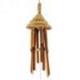 Carillon à vent en bambou - décor chapeau de paille
