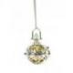 Collier fantaisie avec Bola de grossesse en métal argenté