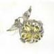 Collier fantaisie anti-stress Bola de grossesse "Ailes d'Ange" - métal argenté