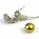 Bola de grossesse "Ailes d'Ange" en métal argenté Collier fantaisie