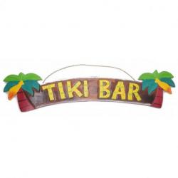 Grande enseigne "Tiki Bar" en bois 100cm | Décoration Tropicale