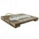 Plaque Murale / Plaque de Porte en Bois motif Van de Surfeur 30x23cm