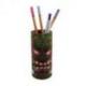 Pot à crayons Tiki en Bois - Décor Tortue peint à la main
