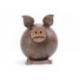 Tirelire Cochon en noix de coco