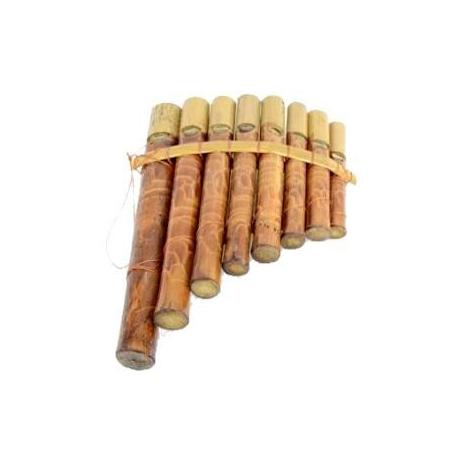 Flûte de Pan en bambou - 8 tubes