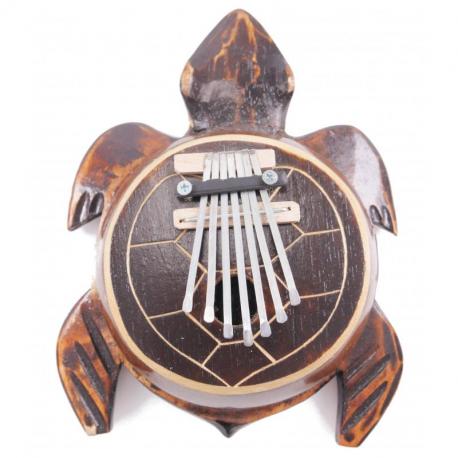 Karimba / Sanza / piano a pouce Noix de Coco forme Tortue