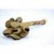 Maracas en coquilles de fruits Pangi et bambou