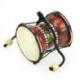 Mini Djembé Tambourin en bois et peau - Instrument de musique et objet déco
