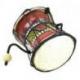 Mini Djembé Tambourin en bois et peau - Instrument de musique et objet déco